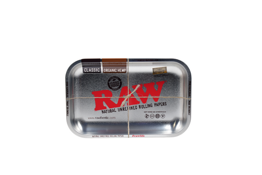 RAW rolling tray silver